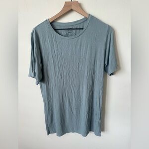 Little Sleepies Mens Ribbed Blue Short Size Medium